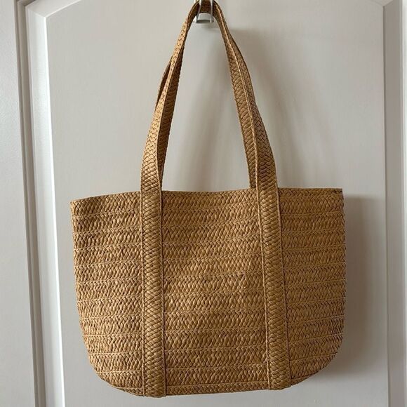 Draper‎ James Everyday Straw Bag Tote - Picture 1 of 8